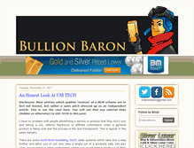 Tablet Screenshot of bullionbaron.com